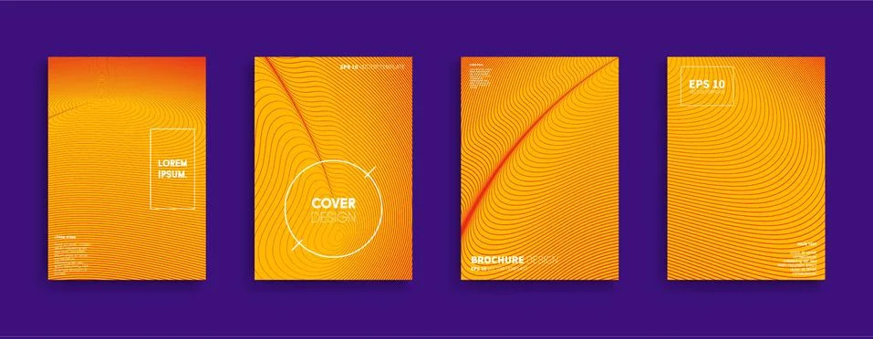 Vector cover designs. Future Poster template. Smartphone modern background set. Stockillustratie