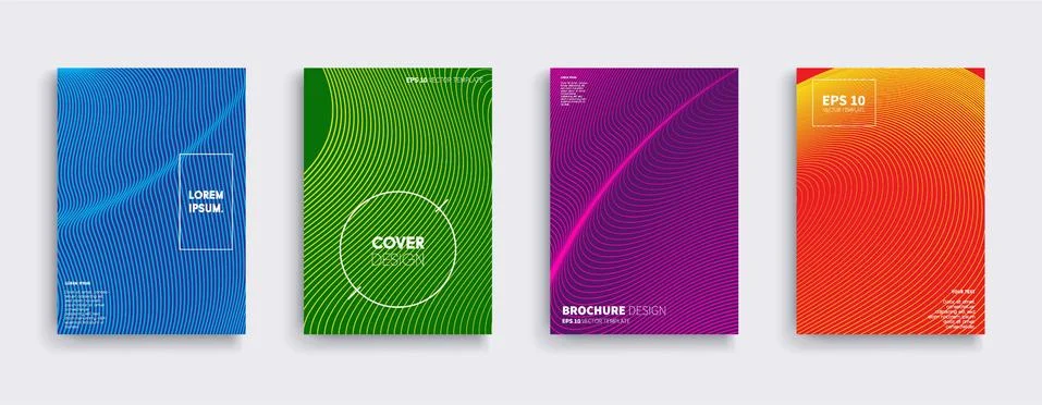 Vector cover designs. Future Poster template. Smartphone modern background set. Иллюстрация