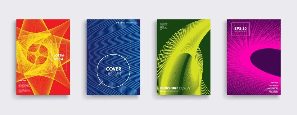 Vector cover designs. Future Poster template. Smartphone modern background set. 스톡 일러스트