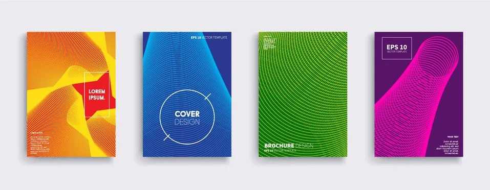 Vector cover designs. Future Poster template. Smartphone modern background set. 스톡 일러스트