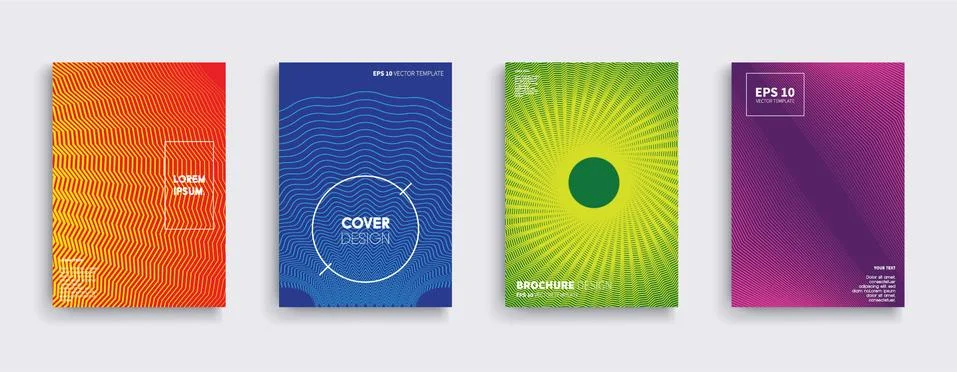 Vector cover designs. Future Poster template. Smartphone modern background set. Stockillustratie