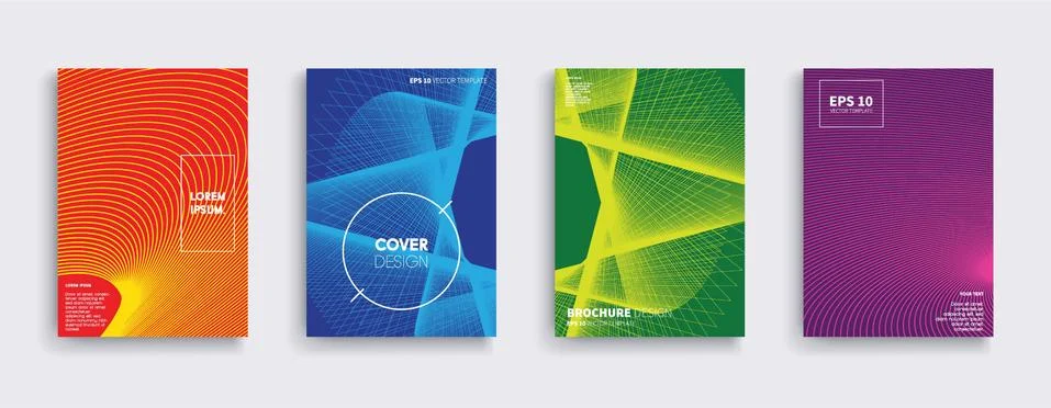 Vector cover designs. Future Poster template. Smartphone modern background set. イラスト素材
