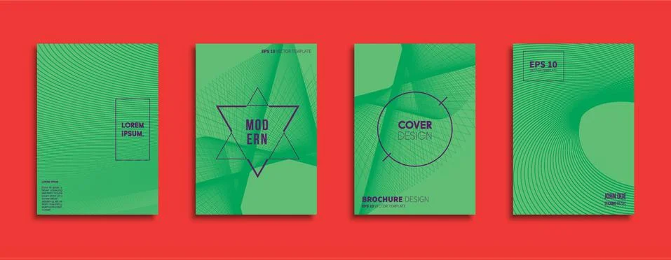 Vector cover designs. Future Poster template. Smartphone modern background set. Illustrazione stock
