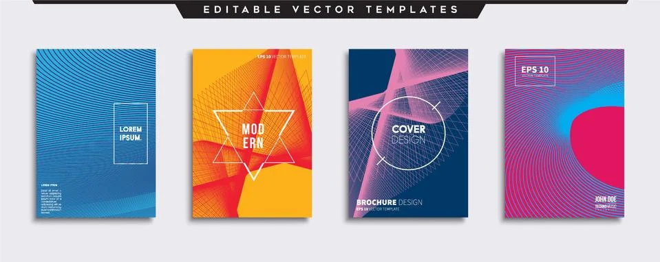 Vector cover designs. Future Poster template. Smartphone modern background set. 스톡 일러스트