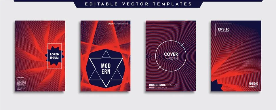 Vector cover designs. Future Poster template. Smartphone modern background set. 스톡 일러스트