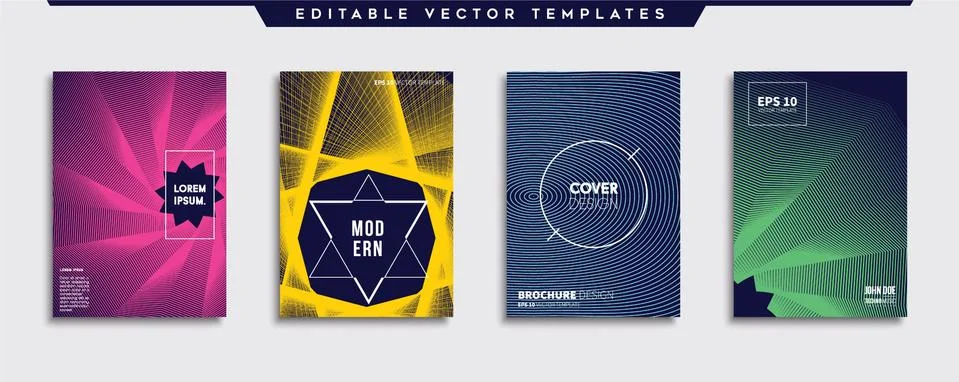 Vector cover designs. Future Poster template. Smartphone modern background set. Иллюстрация