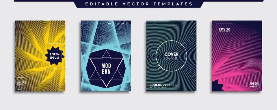 Vector cover designs. Future Poster template. Smartphone modern background set. イラスト素材