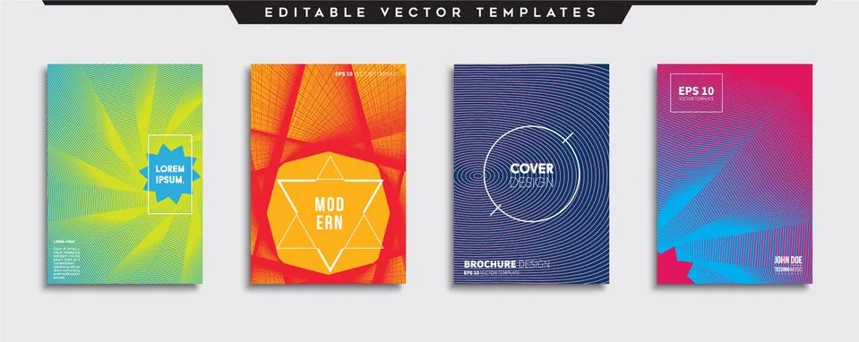 Vector cover designs. Future Poster template. Smartphone modern background set. 스톡 일러스트