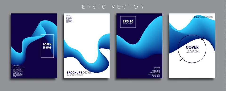 Vector cover designs. Future Poster template. Smartphone modern background set. Иллюстрация