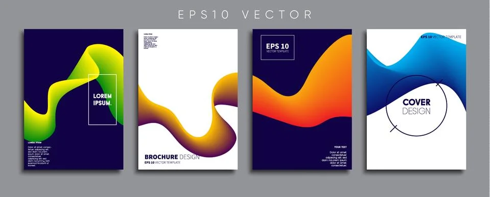 Vector cover designs. Future Poster template. Smartphone modern background set. 스톡 일러스트