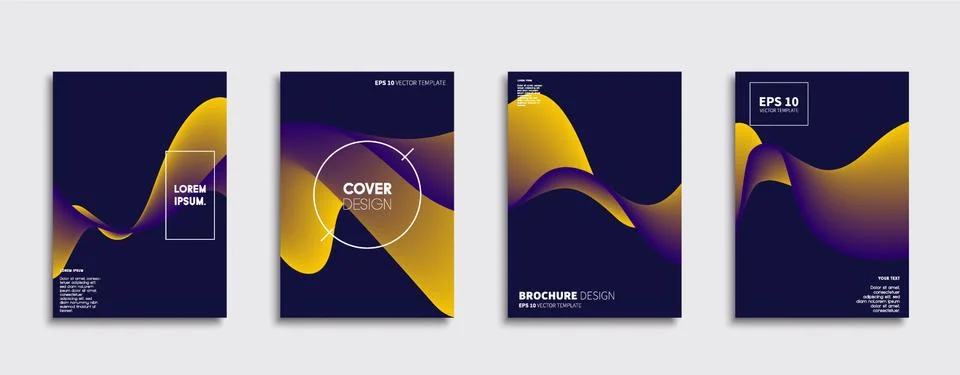 Vector cover designs. Future Poster template. Smartphone modern background set. 스톡 일러스트