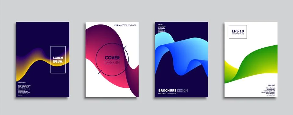 Vector cover designs. Future Poster template. Smartphone modern background set. イラスト素材