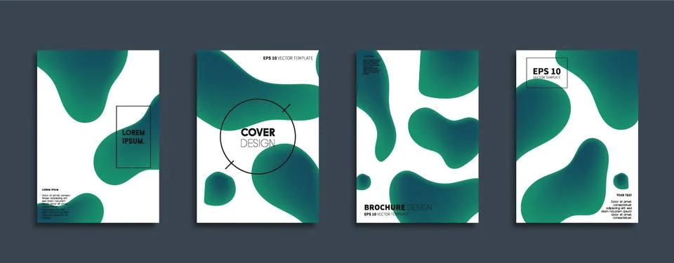 Vector cover designs. Future Poster template. Smartphone modern background set. Stockillustratie