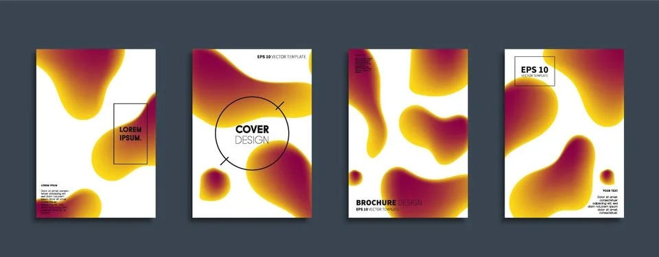 Vector cover designs. Future Poster template. Smartphone modern background set. 스톡 일러스트