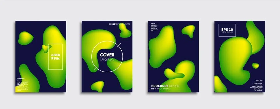 Vector cover designs. Future Poster template. Smartphone modern background set. 스톡 일러스트
