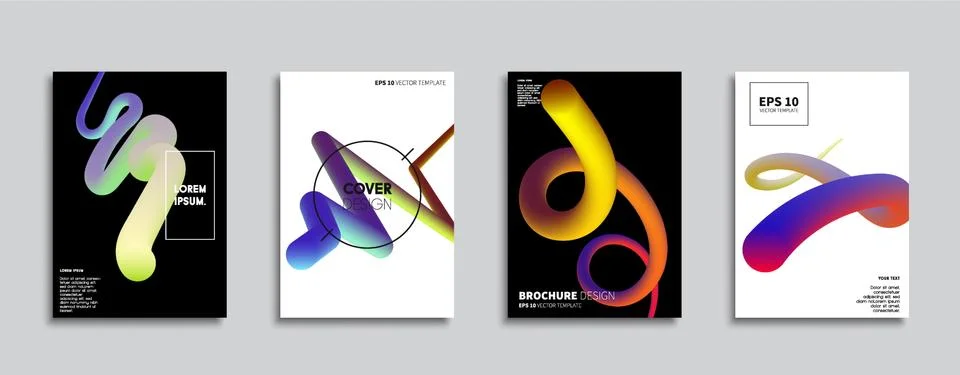 Vector cover designs. Future Poster template. Smartphone modern background set. 스톡 일러스트