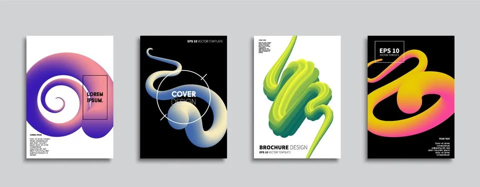 Vector cover designs. Future Poster template. Smartphone modern background set. 스톡 일러스트