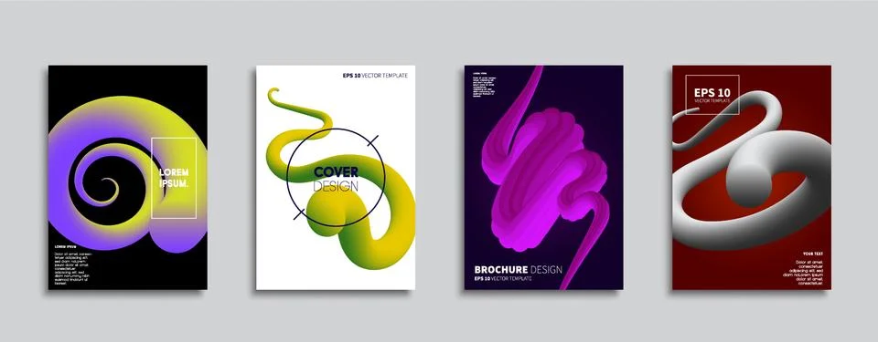 Vector cover designs. Future Poster template. Smartphone modern background set. 스톡 일러스트