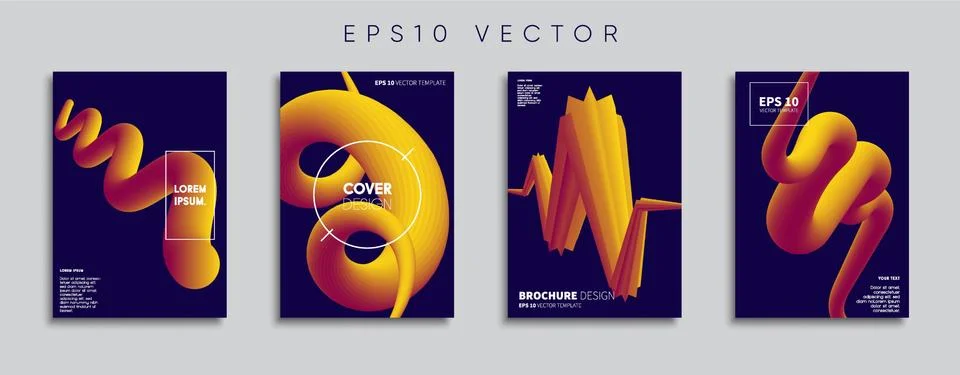 Vector cover designs. Future Poster template. Smartphone modern background set. 스톡 일러스트