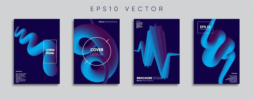 Vector cover designs. Future Poster template. Smartphone modern background set. 스톡 일러스트