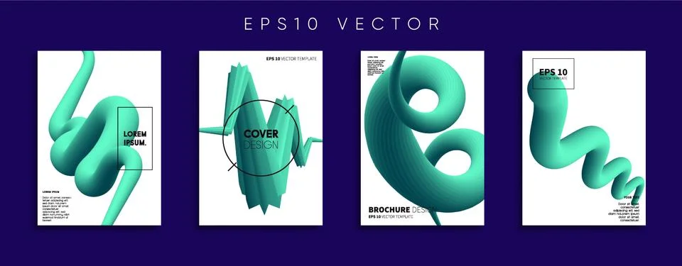 Vector cover designs. Future Poster template. Smartphone modern background set. 库存插图
