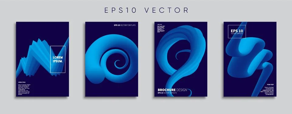 Vector cover designs. Future Poster template. Smartphone modern background set. 스톡 일러스트