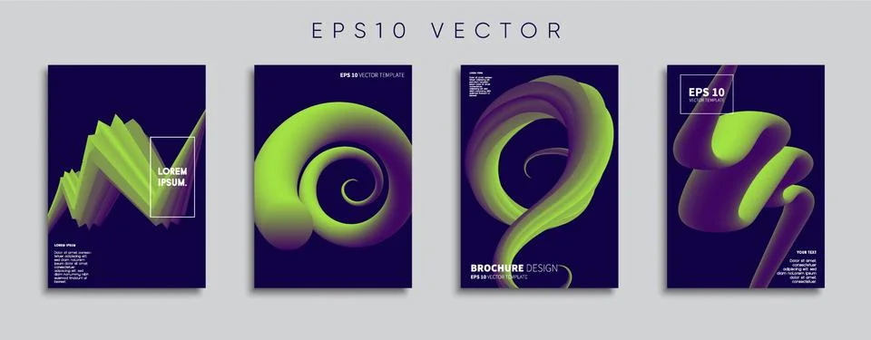 Vector cover designs. Future Poster template. Smartphone modern background set. 스톡 일러스트