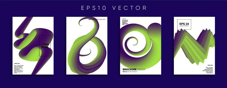 Vector cover designs. Future Poster template. Smartphone modern background set. イラスト素材
