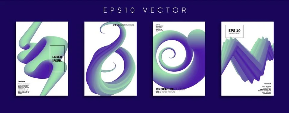 Vector cover designs. Future Poster template. Smartphone modern background set. 스톡 일러스트