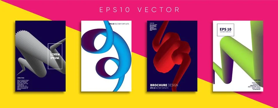 Vector cover designs. Future Poster template. Smartphone modern background set. Иллюстрация