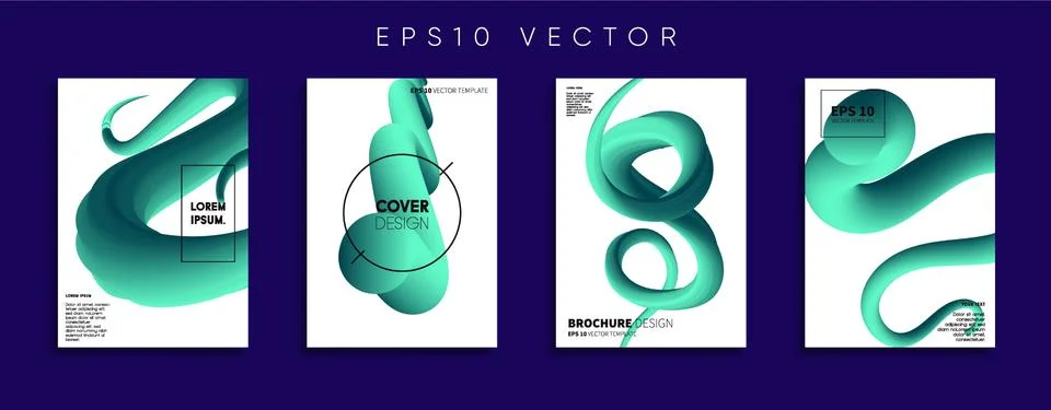 Vector cover designs. Future Poster template. Smartphone modern background set. Stockillustratie
