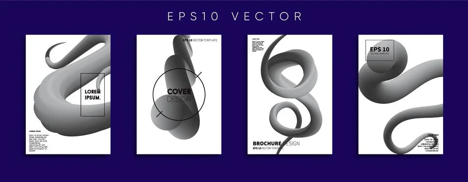 Vector cover designs. Future Poster template. Smartphone modern background set. 스톡 일러스트