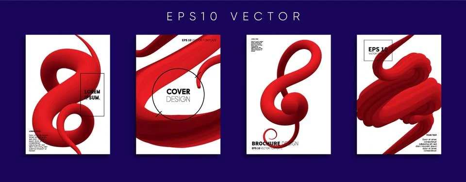 Vector cover designs. Future Poster template. Smartphone modern background set. Stockillustratie