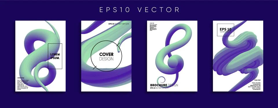 Vector cover designs. Future Poster template. Smartphone modern background set. Stockillustratie