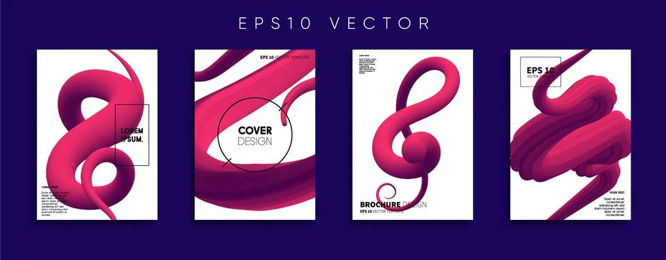 Vector cover designs. Future Poster template. Smartphone modern background set. 스톡 일러스트