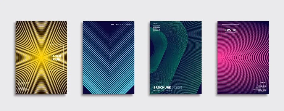 Vector cover designs. Future Poster template. Smartphone modern background set. イラスト素材