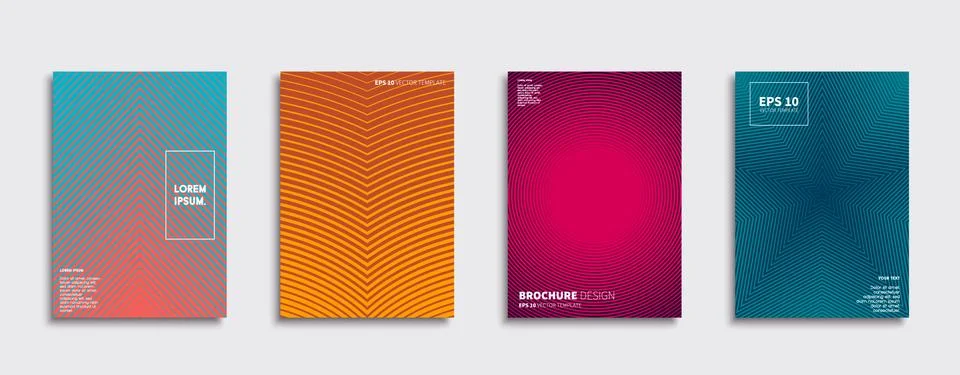 Vector cover designs. Future Poster template. Smartphone modern background set. Stockillustratie