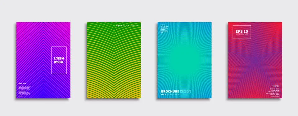 Vector cover designs. Future Poster template. Smartphone modern background set. イラスト素材