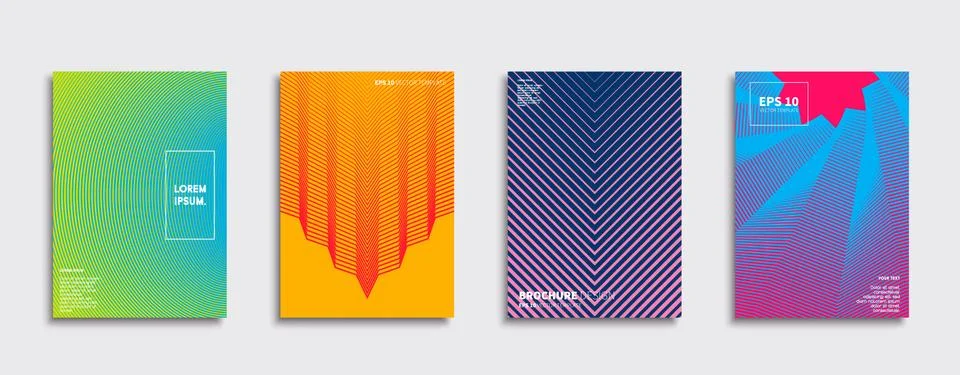 Vector cover designs. Future Poster template. Smartphone modern background set. Stockillustratie