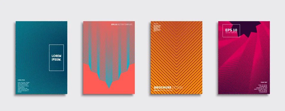 Vector cover designs. Future Poster template. Smartphone modern background set. 스톡 일러스트