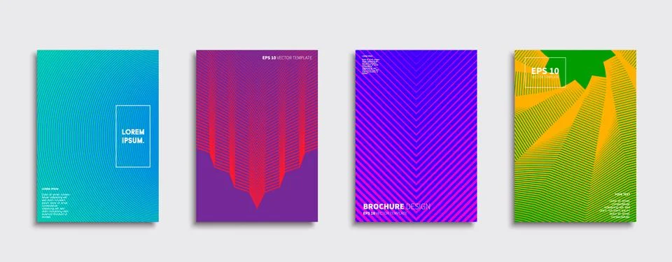 Vector cover designs. Future Poster template. Smartphone modern background set. Stockillustratie