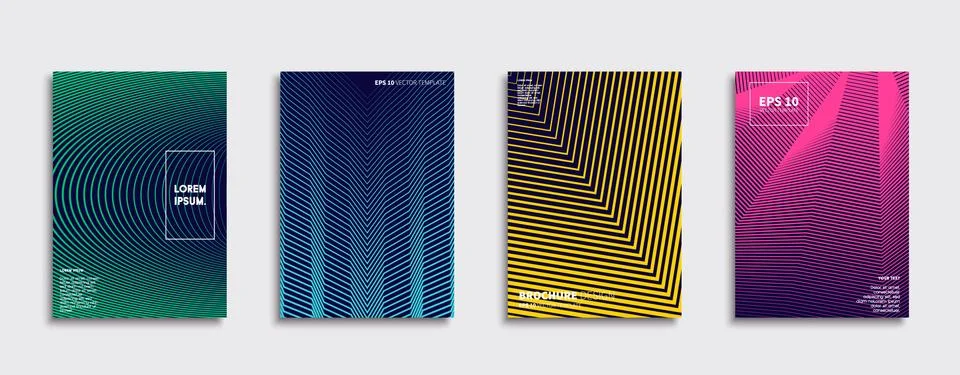 Vector cover designs. Future Poster template. Smartphone modern background set. 스톡 일러스트