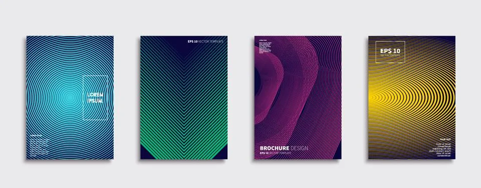 Vector cover designs. Future Poster template. Smartphone modern background set. Stockillustratie