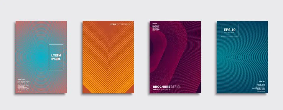 Vector cover designs. Future Poster template. Smartphone modern background set. Stockillustratie