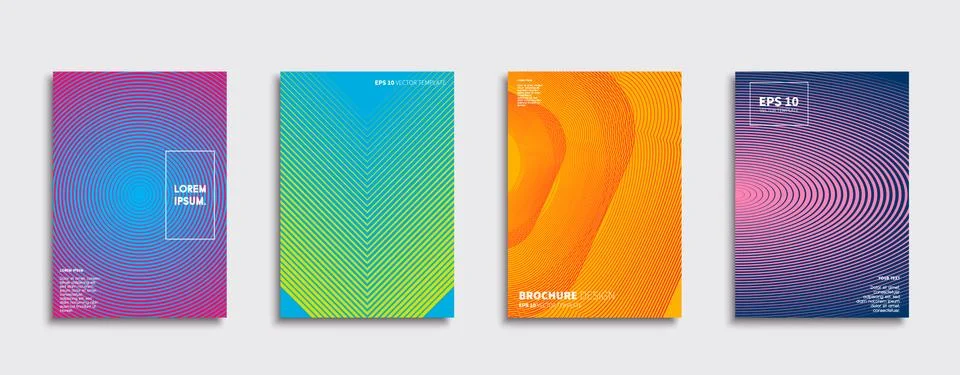 Vector cover designs. Future Poster template. Smartphone modern background set. Stockillustratie