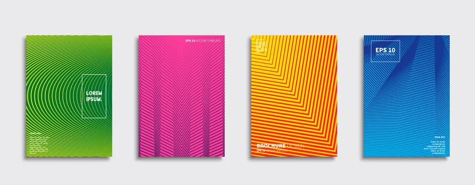 Vector cover designs. Future Poster template. Smartphone modern background set. Stockillustratie