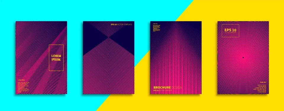 Vector cover designs. Future Poster template. Smartphone modern background set. 스톡 일러스트