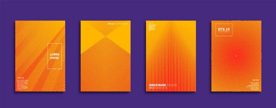 Vector cover designs. Future Poster template. Smartphone modern background set. Illustrazione stock