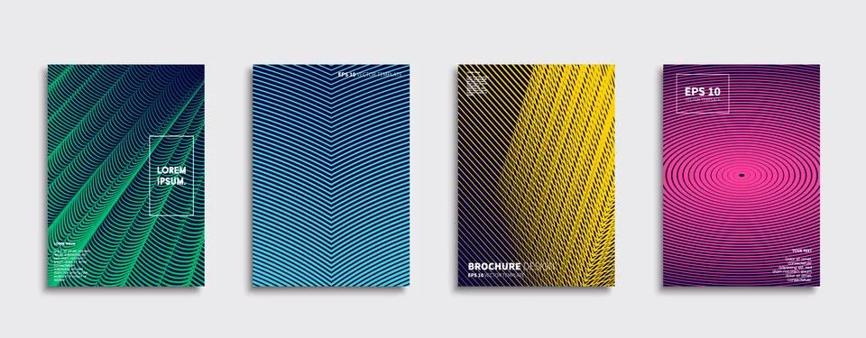 Vector cover designs. Future Poster template. Smartphone modern background set. Ilustración de archivo