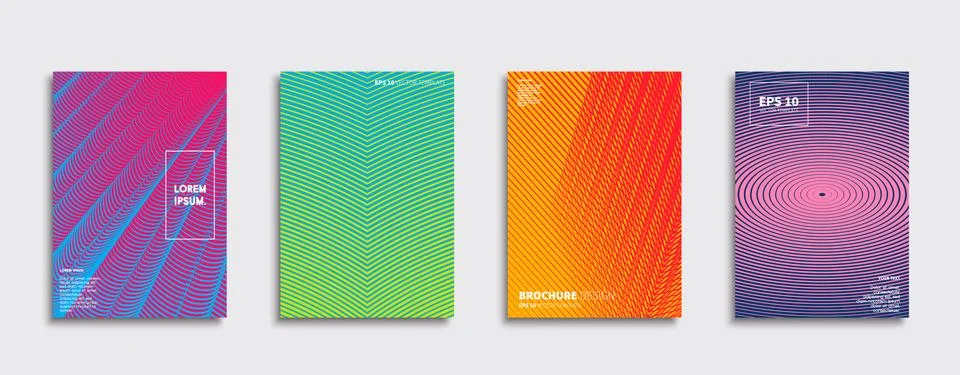 Vector cover designs. Future Poster template. Smartphone modern background set. Ilustración de archivo